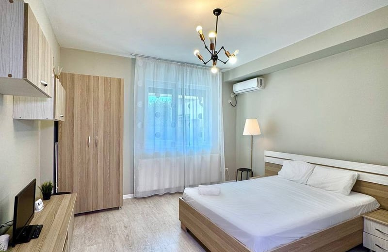 Miete einer gemütlichen 1-Zimmer-Wohnung mit Balkon in Chiajna, nahe Bukarest, Rumänien